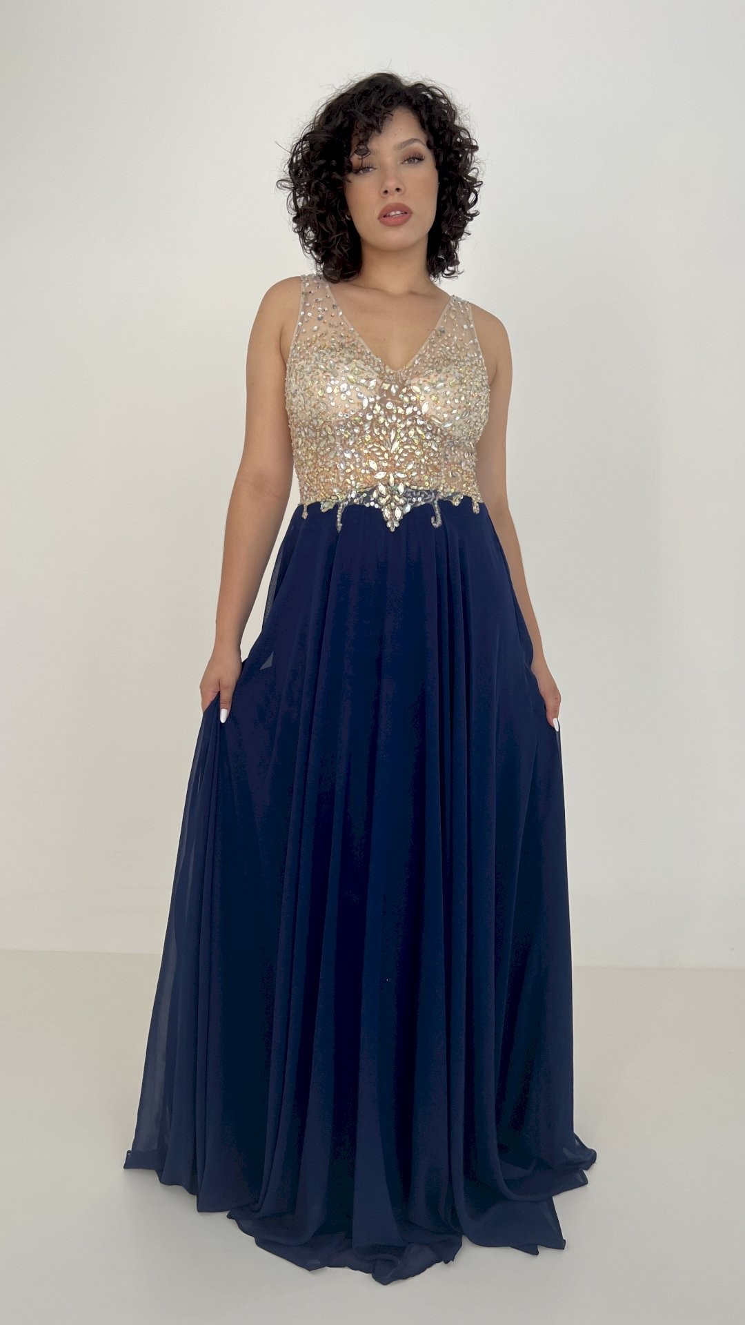 Vestido de best sale madrinha creme